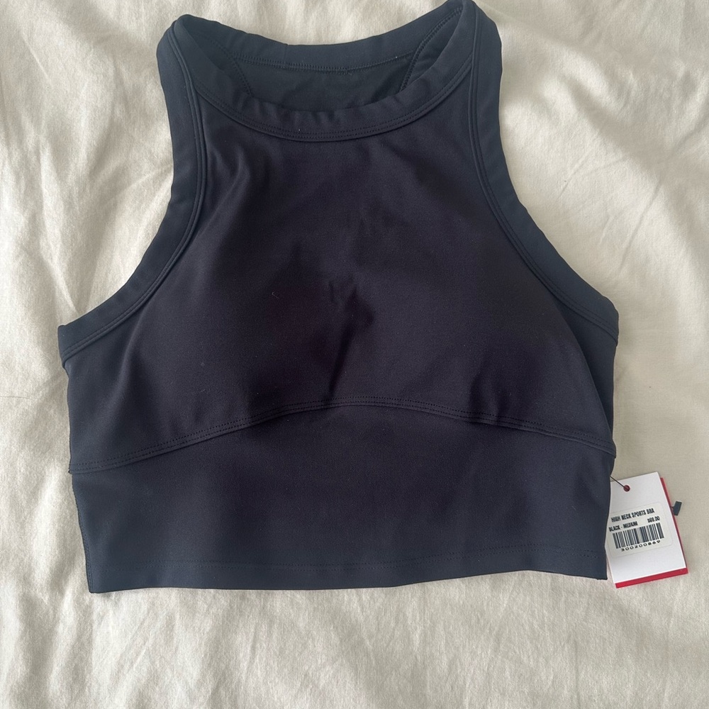 Cyclebar High Neck Black Women's Sports Bra